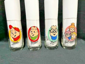 4er Set Vintage Trinkgläser Hardee’s Alvin & The Chipmunks 1985 - Bild 1 von 5
