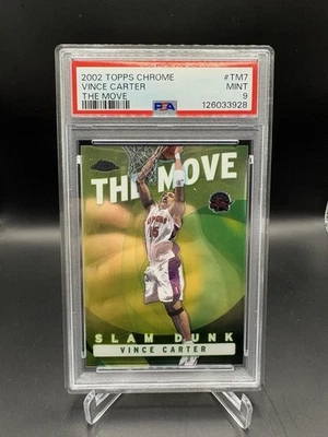 2002 Topps Chrome Vince Carter “The Move” PSA 9 Toronto Raptors #TM7 - Image 1 of 2
