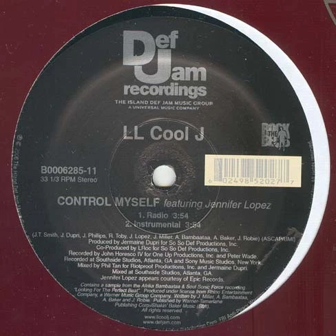 Ll Cool J Feat Jennifer Lopez - Control Myself - USA 12" Vinyl - 2006 - Def Jam - Image 1 of 1