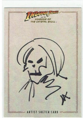 Indiana Jones Kingdom of the Crystal Skull Sketch Card 1/1 Ryan Waterhouse - Image 1 of 4
