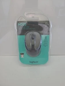 NEW LOGITECH M325 WIRELESS MOUSE - WINDOWS MAC Dark Grey OS - SEALED - Picture 1 of 5