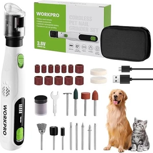 Molinillo de uñas para mascotas perro gato recortador de garras USB recargable bajo ruido herramienta de aseo - Imagen 1 de 6
