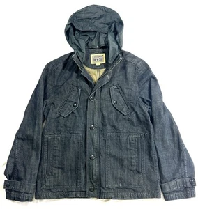 Chaqueta Converse One Star Abrigo Mediano Denim Con Capucha Y2K Abrigo de Skate - Imagen 1 de 10