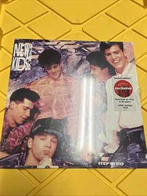 New Kids On The Block - Step By Step Limited Edition White Color Vinyl LP  READ - Image 1 of 2