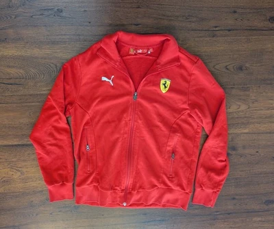 Puma Scuderia Ferrari Full Zip Track Jacket Red Men's M (21" pit-pit, 34" slv) - Image 1 of 4