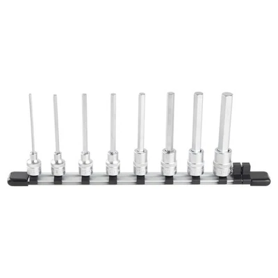 TONE Long Hexagon Socket Set (with Holder), HH308L, 9.5mm (3/8") Drive, 8 Pieces - Image 1 of 3