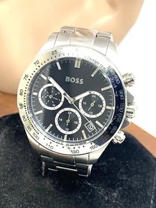 Reloj para mujer Hugo Boss 1502614 cuarzo esfera negra plata acero inoxidable 38 mm - Imagen 1 de 13