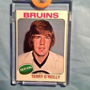 1975-76 Topps Hockey RARE PROOF CARD Terry O'Reilly #301 Blank Back + Topps COA