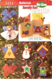 Butterick 5111 Sin Coser Navidad para Niños Patrón de Costura Sin Cortar - Imagen 1 de 2