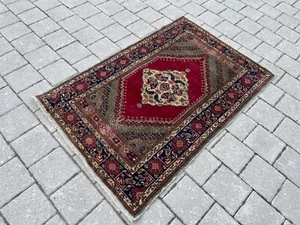 3,1 x 4,7 ft Bohemian rug,Area rug,Vintage rug,Turkish rug,Wool rug,Home decor - Picture 1 of 8