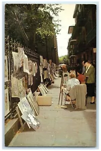 c1950er Piratenallee Künstler Zeichnung Gemälde New Orleans Louisiana LA Postkarte - Bild 1 von 2