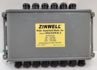 Zinwell Wide-band 6x8 Multi-Switch Part # MS6X8WB-Z - Image 1 of 4