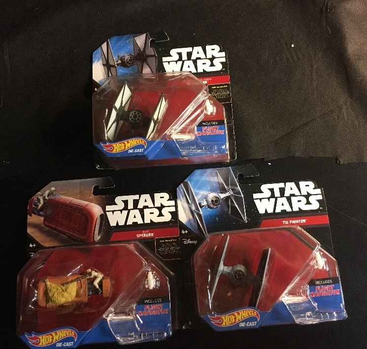 风火轮迪士尼星球大战 3 件装:Speeder、The Fighter、Tie Fighter — 第 1/4 张图片