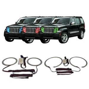 RGB Multi Color CHS Headlight Halo kit for Jeep Liberty 08-13 - Foto 1 di 11