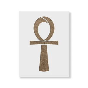 Plantilla Ankh - plantillas Mylar duraderas y reutilizables - Imagen 1 de 5
