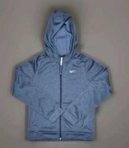 Nike Kids' Gray Therma-Fit Hooded Training Jacket FD3883-010, Size LARGE - Picture 1 of 7