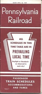 Railroad Timetable - Pennsylvania - 26/04/59 - Bild 1 von 1