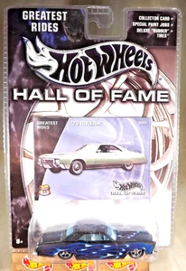2002 Hot Wheels Hall of Fame Greatest Rides '70 RIVIERA Black-Blue w/Real Riders - Picture 1 of 6