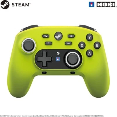 Wireless Hori pad Controller for Steam Neon Yellow HPC-067 - Image 1 of 4