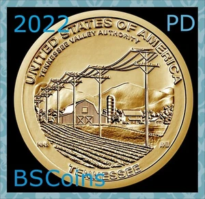2022 P&D American Innovations TENNESSEE Dollar - 2 Coins - FREE Ship TODAY!! - Picture 1 of 2