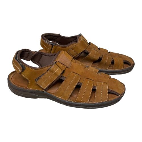 Propet Men's Joseph Fisherman Sandals 11.5 W (E) Brown Leather ...