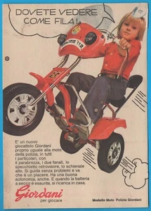 GIORDANI: Moto Polizia Anno 1973 pubblicità advertising werbung clipping MA1594 - Picture 1 of 1