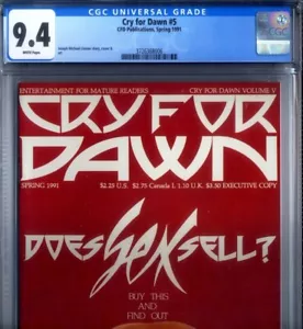 PRIMO: CRY FOR DAWN #5 NM 9.4 CGC 1st print LINSNER JML art CFD 1991 comics - Picture 1 of 2
