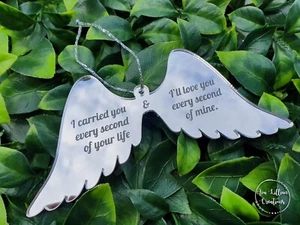 In memory angel baby / memorial bauble / pregnancy loss / Christmas bauble - Picture 1 of 8