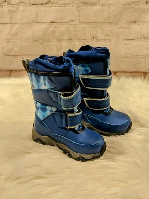 New Lands конец ребенка ясельного возраста изолированный зимний снег ботинки размер 7 синий - Изображение 1 из 4