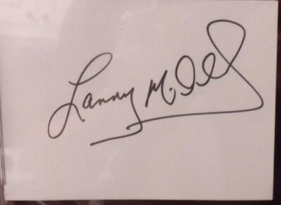 LANNY MCDONALD HOFER GRAN TAMAÑO FIRMADO A MANO CORTE FIRMA LOSA PSA/DNA Foto 1 de 2