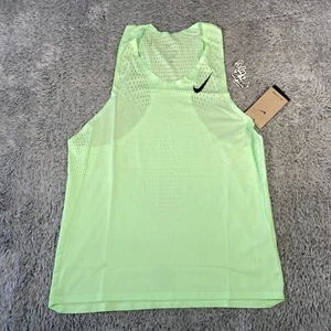 Nike Aeroswift ADV Running Singlet Size Medium Men Vapor Green FN4231-376 - Picture 1 of 4