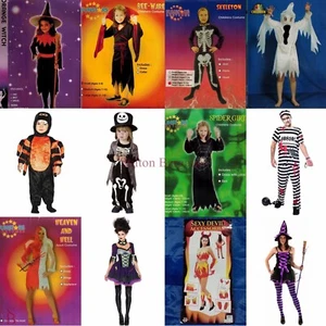 Traje de Vestido Elegante de Halloween - Adulto Niño Hombre Mujer Disfraz de Aterrador Juego de Rol - Imagen 1 de 24
