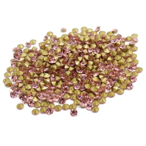 Wholesale Top Quality Czech Glass Crystal Rhinestones Round Pointed Foiled Back - Picture 1 of 28