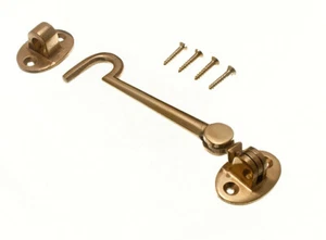 12 X Cabina Ganchos Puerta Soporte Tipo Silencioso Latón Pulido Macizo 100mm - Imagen 1 de 1