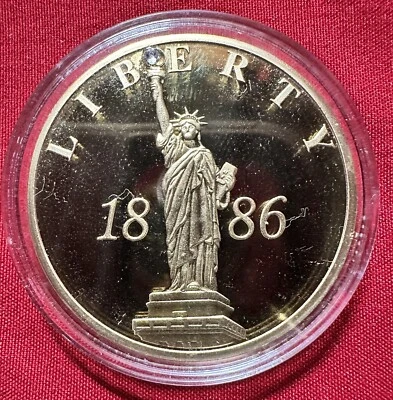 Statue Of Liberty 125th Anniversary Coin 24k Gold Layered W/ Swarovski Crystal - Image 1 of 4