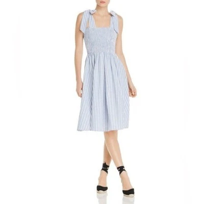 Vestido midi a rayas sin mangas Aqua talla Xsmall Foto 1 de 4