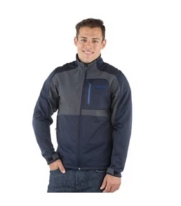 Avalanche Jacket Men’s Size Large Navy Blue Gray Zip Coat Outdoor Softshell NWT - Picture 1 of 8