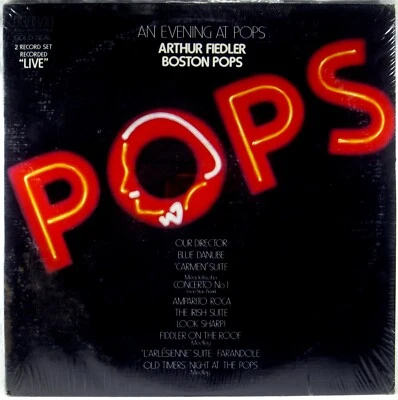 SEALED 2 LPs RCA GOLD SEAL 1977 An Evening at Pops FIEDLER Carmen AGL2-2443 - Image 1 of 2