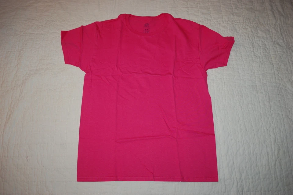 Mens S/S Tee Shirt DARK PINK CREW NECK Premium Softness Cotton  L XL 3X 4X - Image 1 of 1