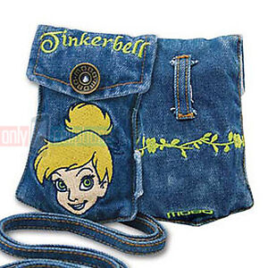 Disney TINKERBELL Universal Jean Pouch w/Strap for Tools Flip-Phones iPod iPhone