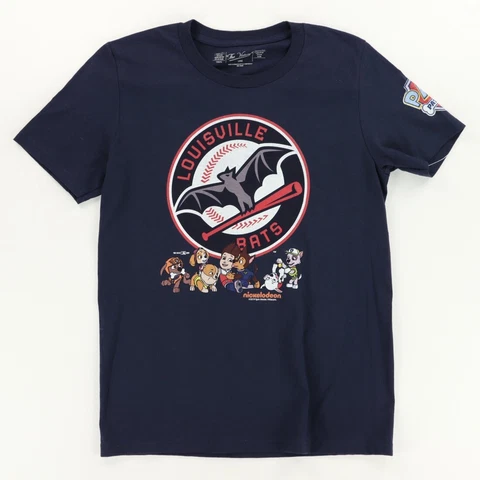 The Victory Louisville Bats Paw Patrol Solid T-Shirt Navy Blue Boys L Cover