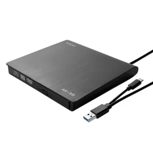 5901986047933 SAVIO AK-59 Externer schlanker CD/DVD-Rekorder R/RW - USB-C/USB-A, - Bild 1 von 6