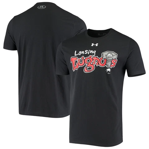 Men's Under Armour Black Lansing Lugnuts T-Shirt Cover