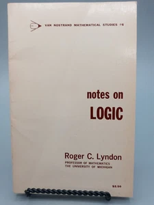 Notes on LOGIC ~ Roger C. Lyndon ~ 1966 PB - Imagen 1 de 11