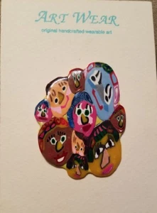 Art wear wearable art brooch - Picture 1 of 6