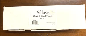 Juego de 3 setos de sisal flexibles Department 56 Dept Christmas Village #52596 - Imagen 1 de 3