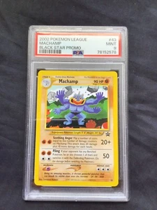 Pokemon Cards: Wizards Black Star Promo: Machamp 43 PSA 9 - Picture 1 of 6