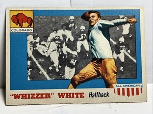 1955 Topps #21 Whizzer Byron White Card All American W/ Colorado Gr8  Grade It! - Picture 1 of 4