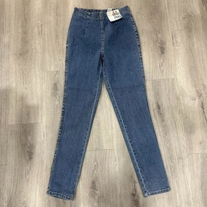White Stag Stretch Classic Legging Women’s Small Avg Blue Denim Pull-On NWT - Picture 1 of 7