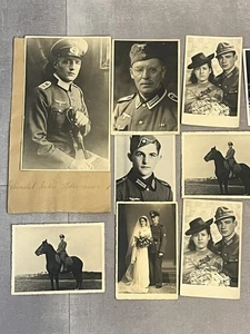 Lotto foto "Ritratto di soldato" tedesco WW2! 9 pezzi - Foto 1 di 4